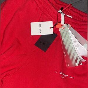 Off white sweatpants “unfinished”